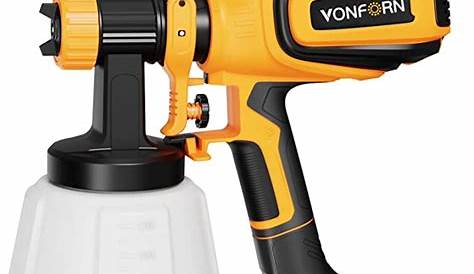 VONFORN Paint Sprayer, 700W HVLP Spray Gun with CleaningBlowing Joints