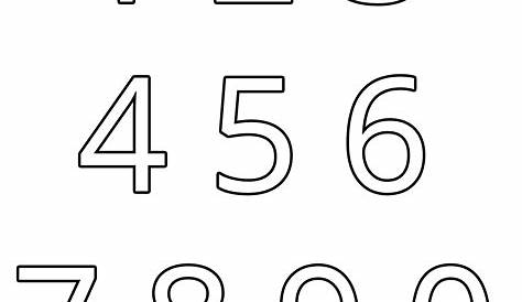 Buchstaben groß - klein, Ziffern Zahlen 0-9 … | Zahlen zum ausmalen