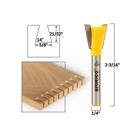 Vortex Dovetail Router Bit