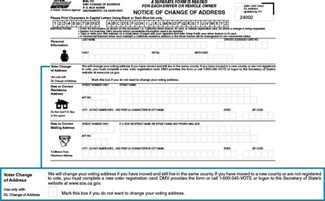 vote registration change address