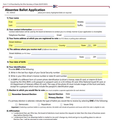 voter application last date