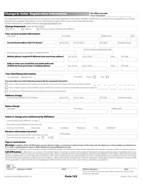 voter change of address form