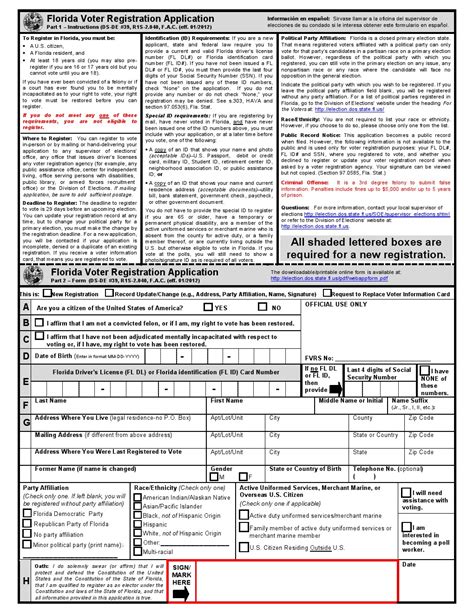 voter registration application florida