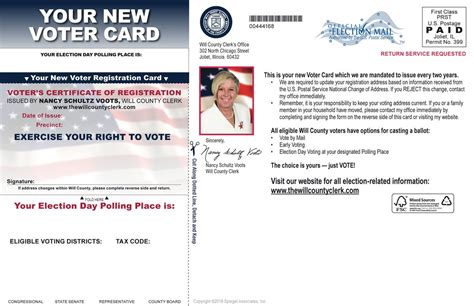 voter registration card replacement illinois