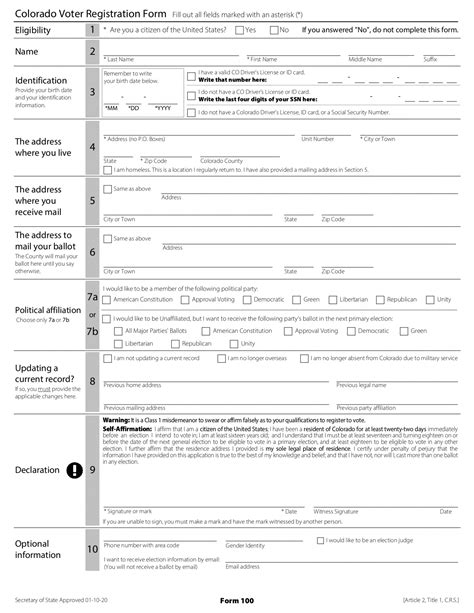 voter registration colorado public records