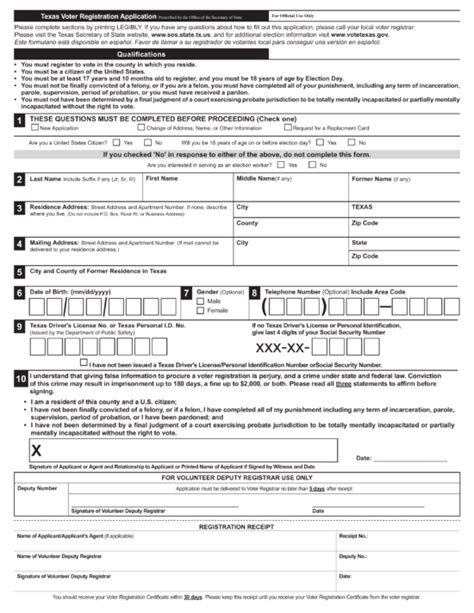 voter registration texas change of address