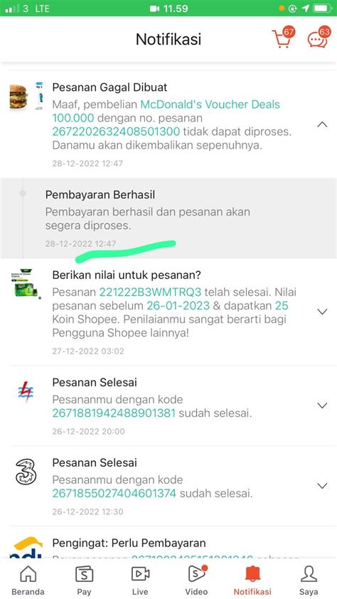 Voucher Gagal