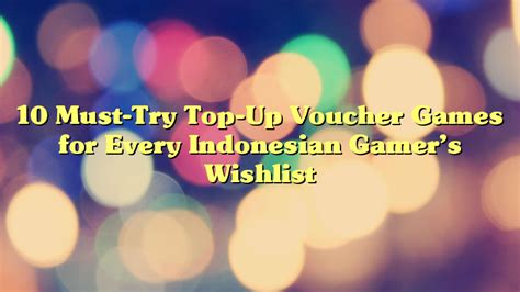 Voucher game Indonesia