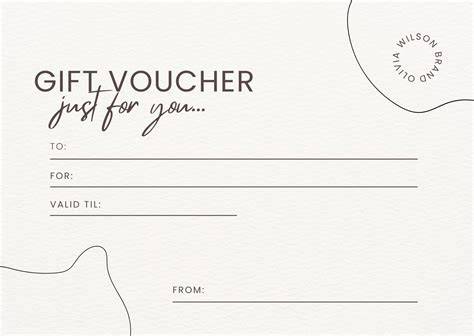 Voucher Templates Free Printable