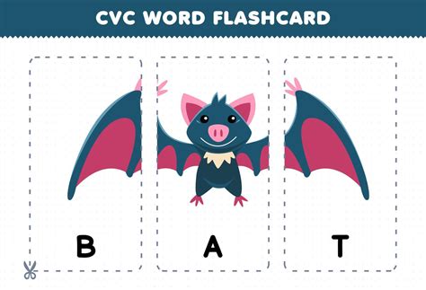 Vowel Bat Printable