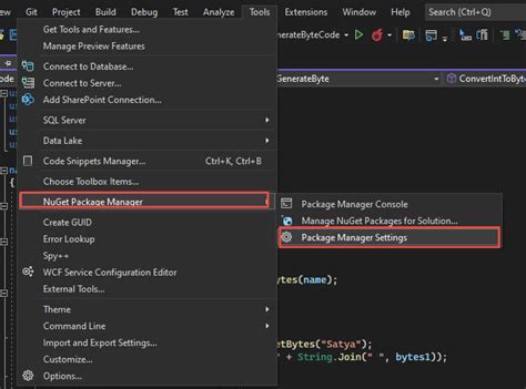 vs code add local nuget package