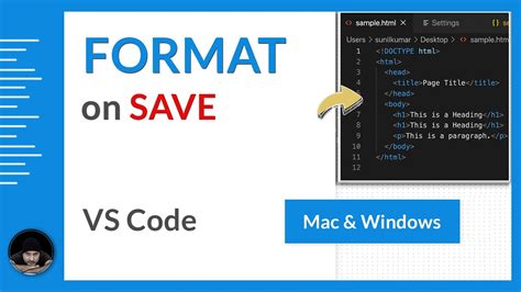 vs code auto format mac