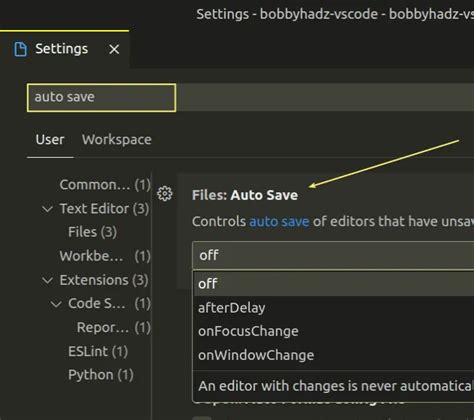 vs code auto format on save disable
