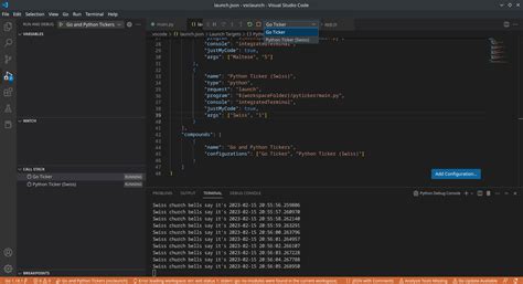 vs code config variables