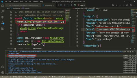 vs code define environment variables