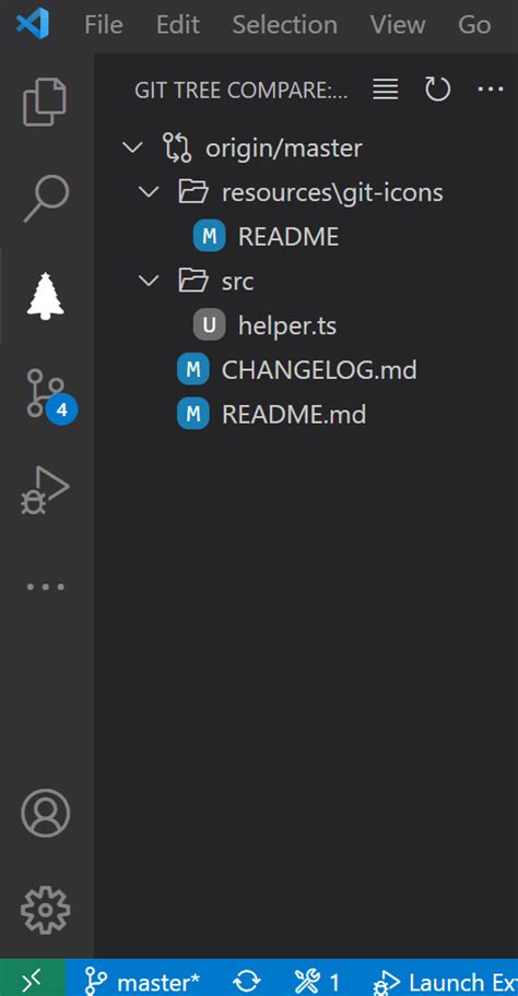 vs code git compare changes