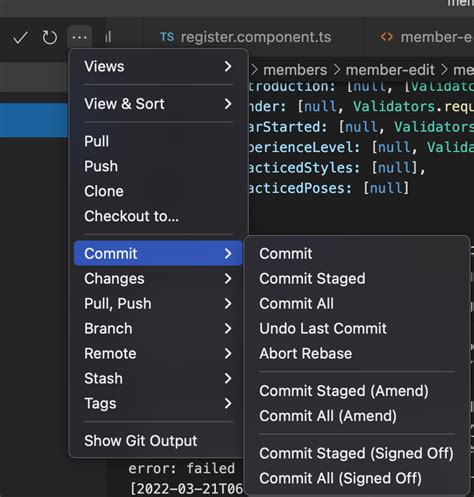vs code git sync
