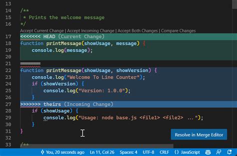 vs code git undo merge