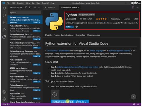 vs code how to install extensions