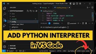 vs code install python interpreter