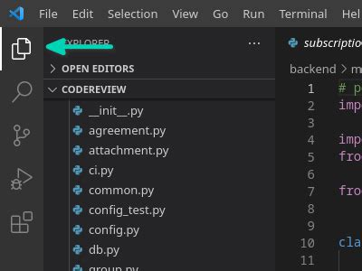 vs code jump to file in explorer