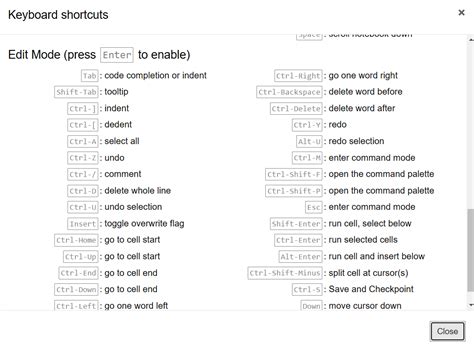 vs code jupyter notebook shortcuts