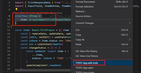 vs code list todos