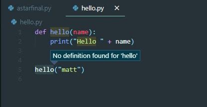 vs code no definition found