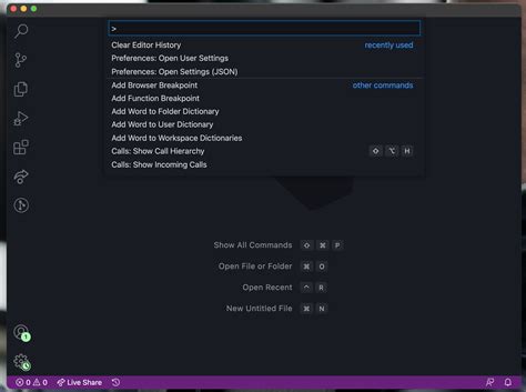 vs code open with