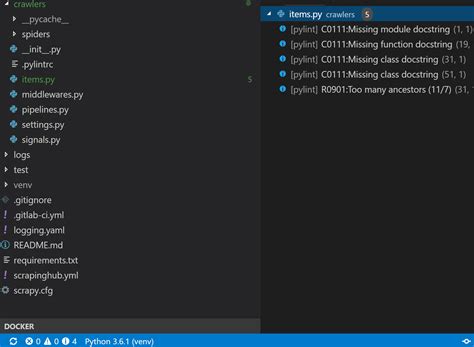 vs code pylintrc