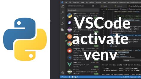 vs code python virtual environment activate