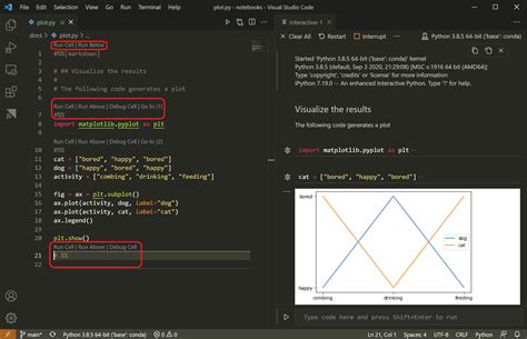 vs code run python in interactive window shortcut