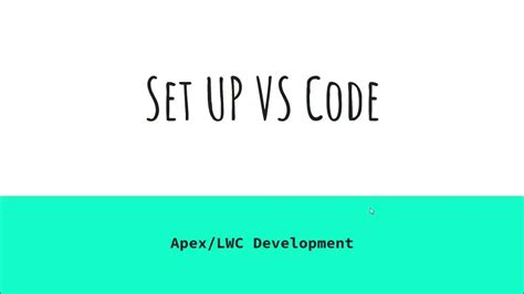 vs code setup salesforce trailhead