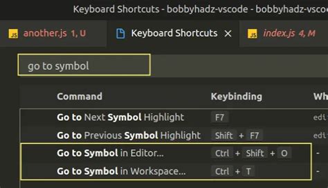 vs code show all functions in file