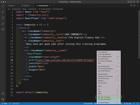 vs code show git blame