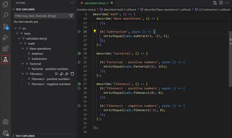 Vs Code Testing Explorer