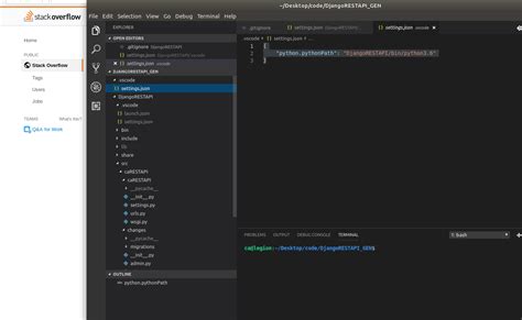 vs code use python virtual environment