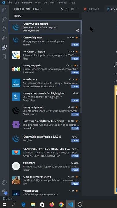 Vscode Jquery Extension