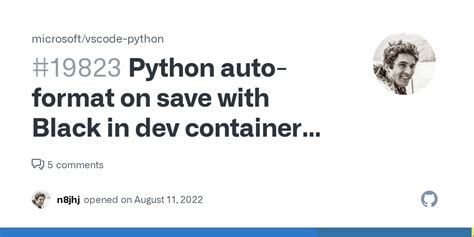 vscode python black format on save not working