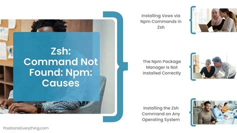 vscode zsh 1 command not found npm