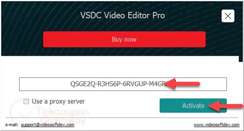vsdc free video editor pro activation key