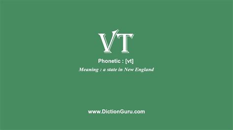 vt meaning in dictionary