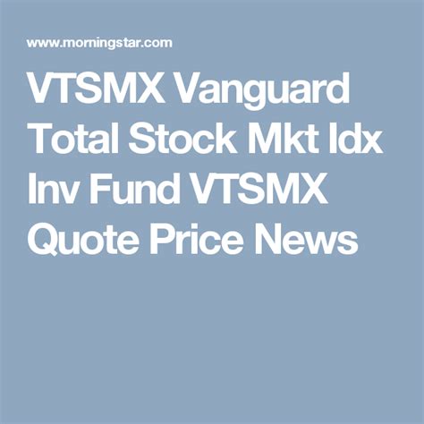 vtsmx stock price today stock price today