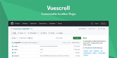 Vue Custom Scrollbar