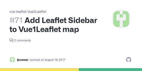 Vue Leaflet Sidebar