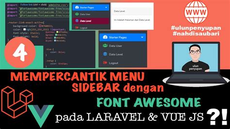 Vue Sidebar Menu Font Awesome