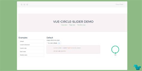 Vue-Slider-Component Example