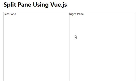 Vue-Split-Panel Example