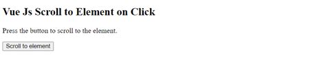 Vue.js Scroll To Element