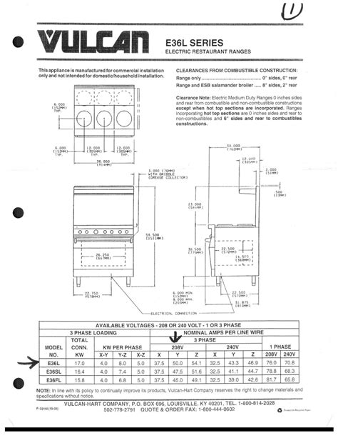 vulcan electric range parts